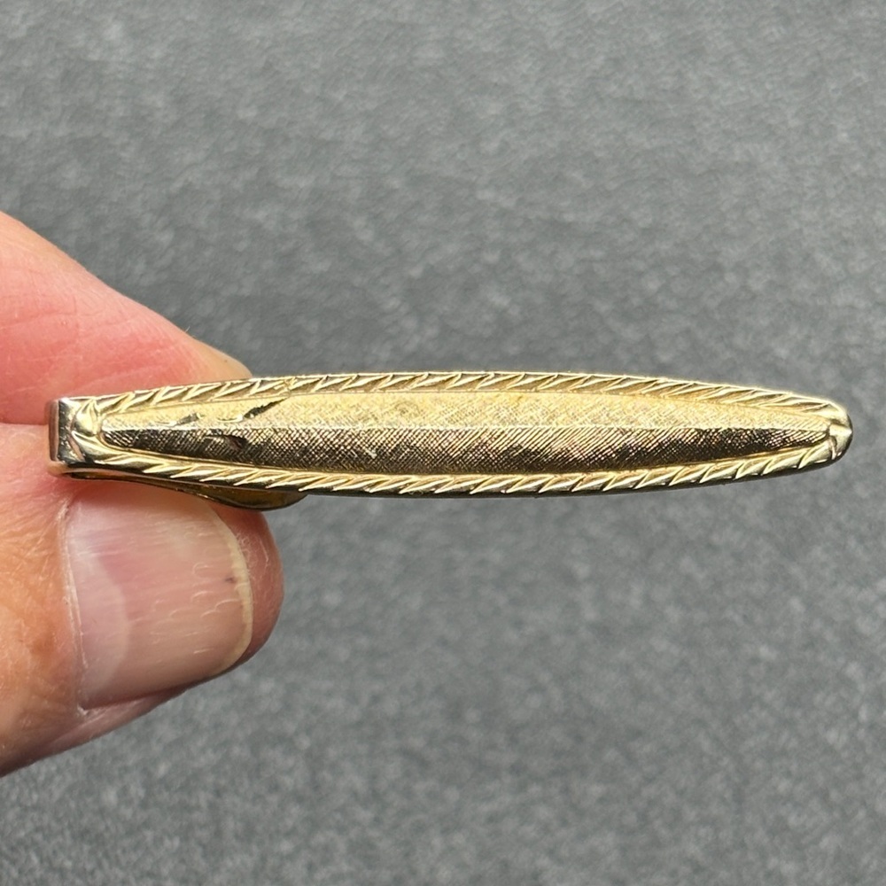SWANK Gold Tone Tie Clip